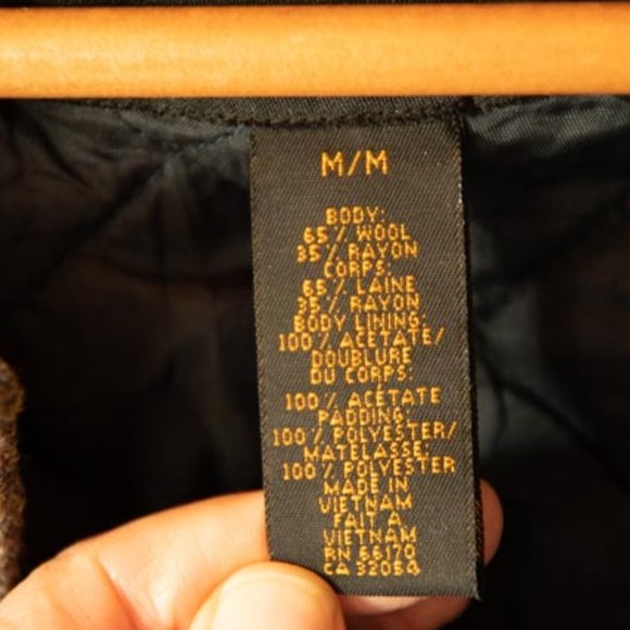 Fink Navy Wool Bomber Jacket mens M - Picture 4 of 11